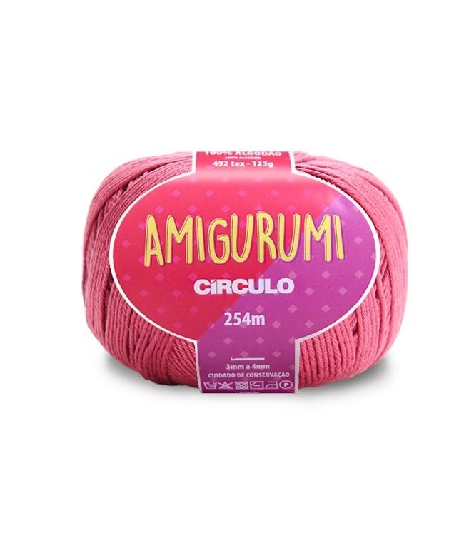 450642-3157 Amigurumi Cotton Mörkrosa